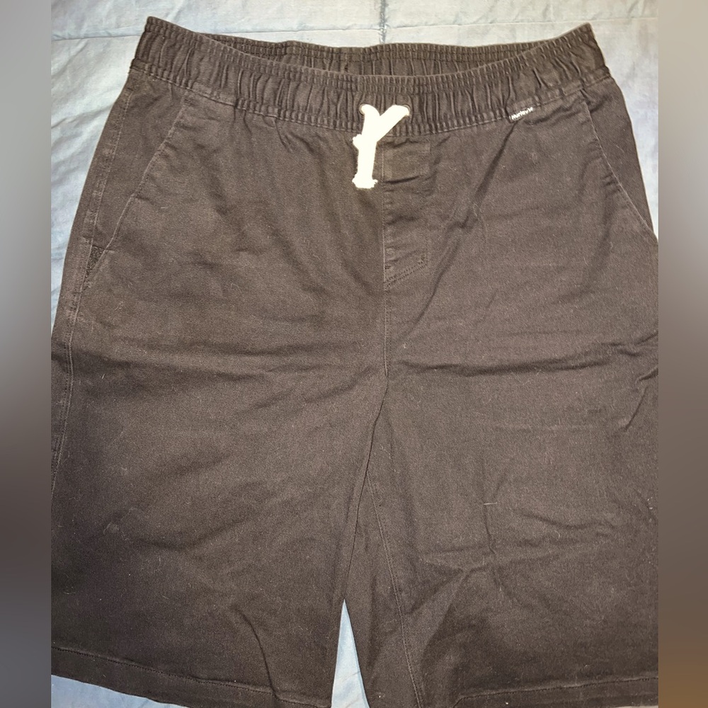 NWOT Hurley Black Shorts XL pull on